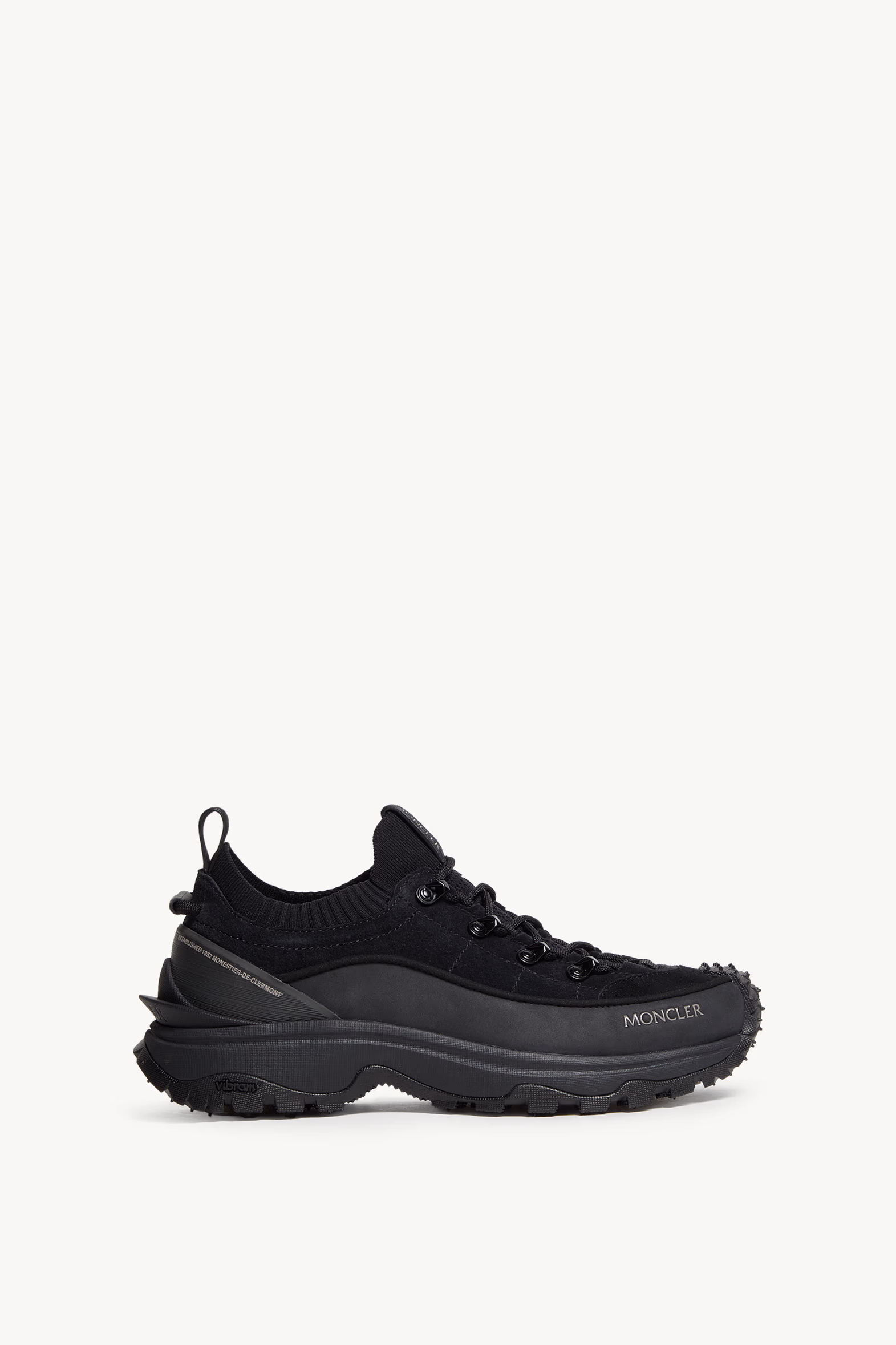 Sneakers Trailgrip Lite3 en nubuck et daim Femmes Noir Moncler 0